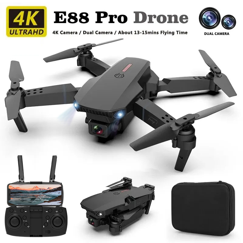 Drone E88Pro Rc 4K - E88pro الطائرة بدون طيار المهنية الطائرة