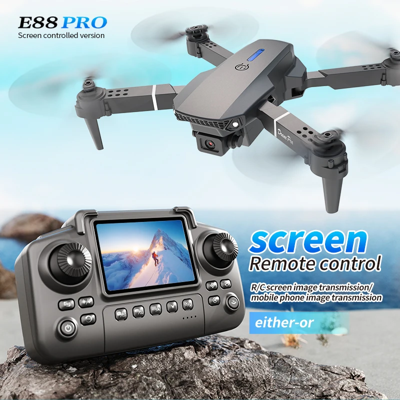 Drone Rc App - طائرة بدون طيار احترافية E88 PRO