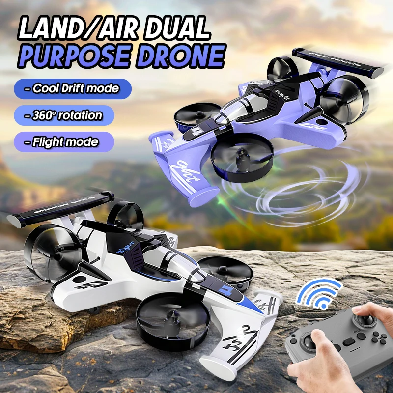 Rc Drone And Flying Car - 2 في 1 التحكم عن بعد