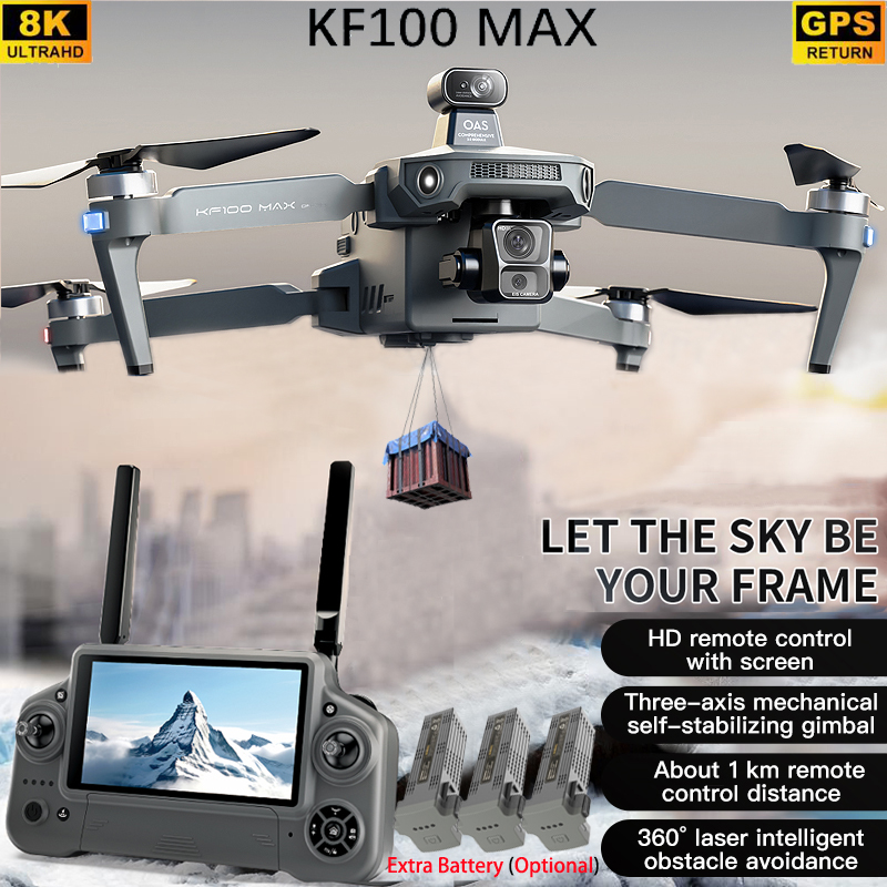Drone Rc App - KF100 MAX GPS الطائرة بدون طيار