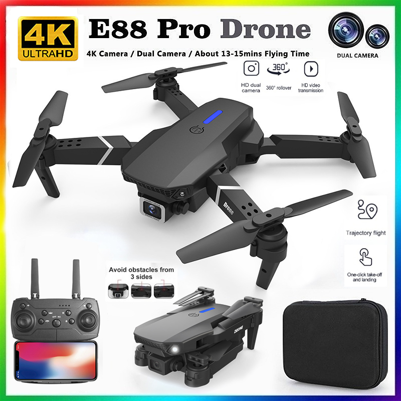 طائرة بدون طيار E88 احترافية ج - مراجعة Drone E88Pro Rc 4K وسعره