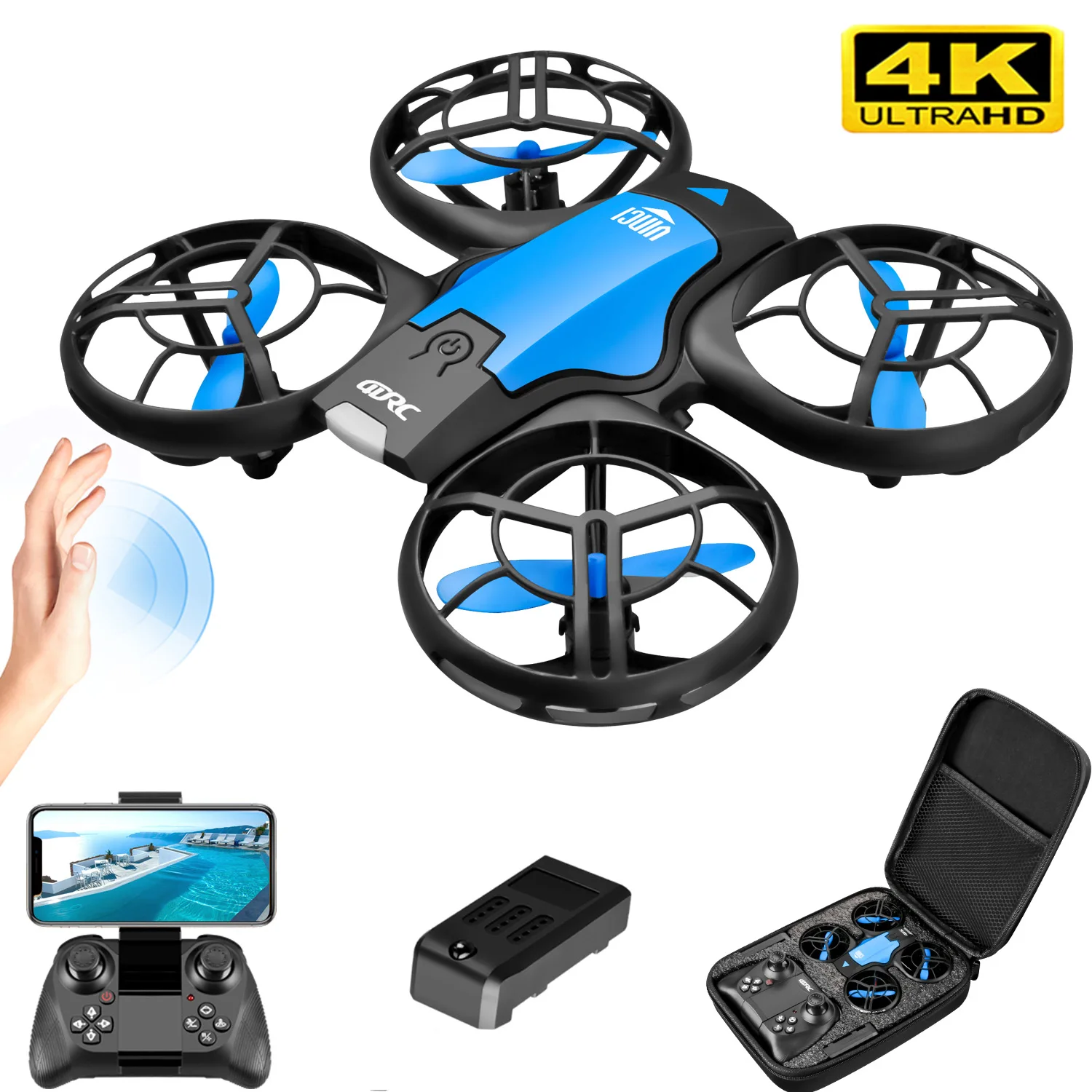 طائرة بدون طيار صغيرة جديدة V8 - مراجعة Drone Rc App وسعره