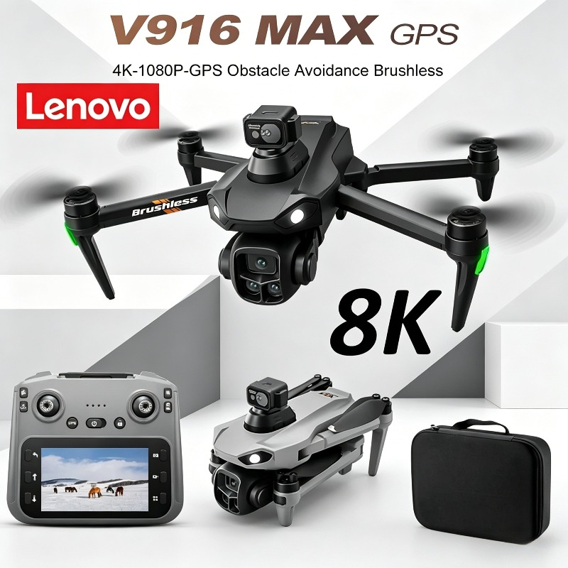 طائرة لينوفو V916MAX الاحترافي - مراجعة Drone E88Pro Rc 4K وسعره