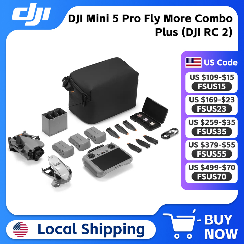 DJI Mini 5 Pro Fly More Combo  - مراجعة Drone Dji Rc Plus 2 وسعره