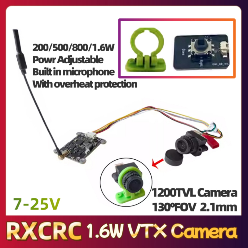 RXCRC 5.8G وحدة 48CH 1.6W VTX  - مراجعة Drone Rc Remote Control وسعره