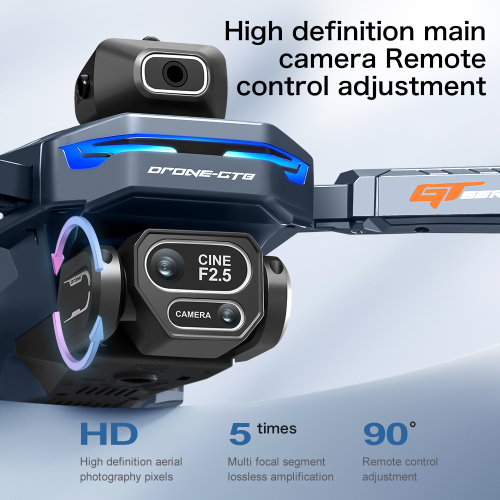 طائرة بدون طيار GT8 HD الجديدة - مراجعة Drone E88Pro Rc 4K وسعره