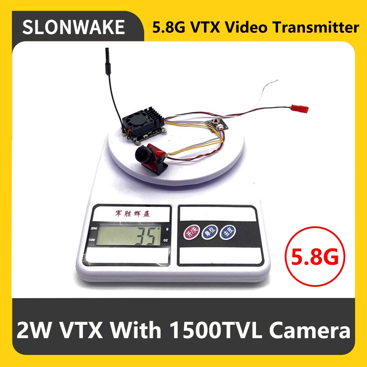 جهاز إرسال SLONWAKE 5.8G 2000m - مراجعة Drone Rc Remote Control وسعره