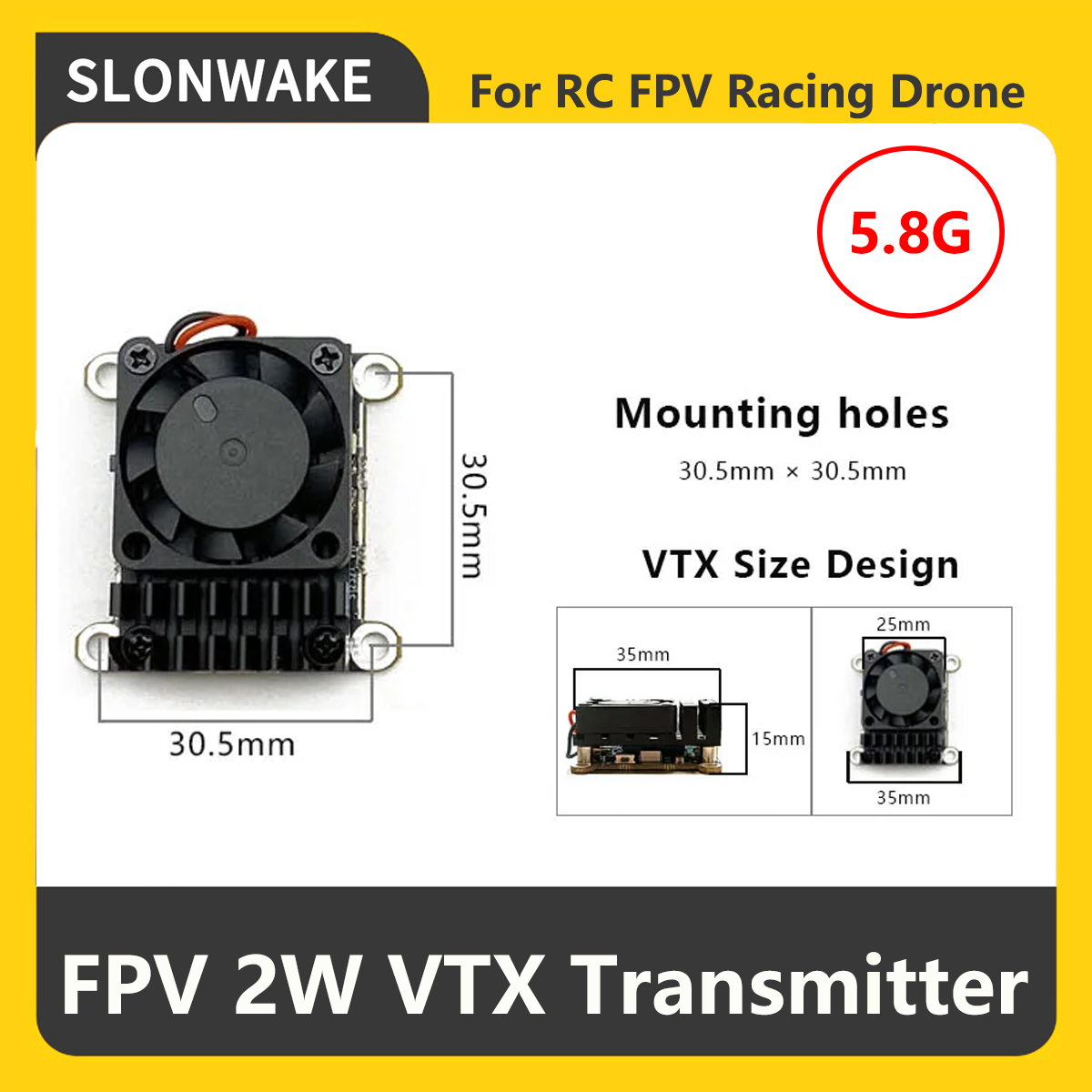 جهاز إرسال SLONWAKE 5.8G 2000m - مراجعة Drone Rc Remote Control وسعره