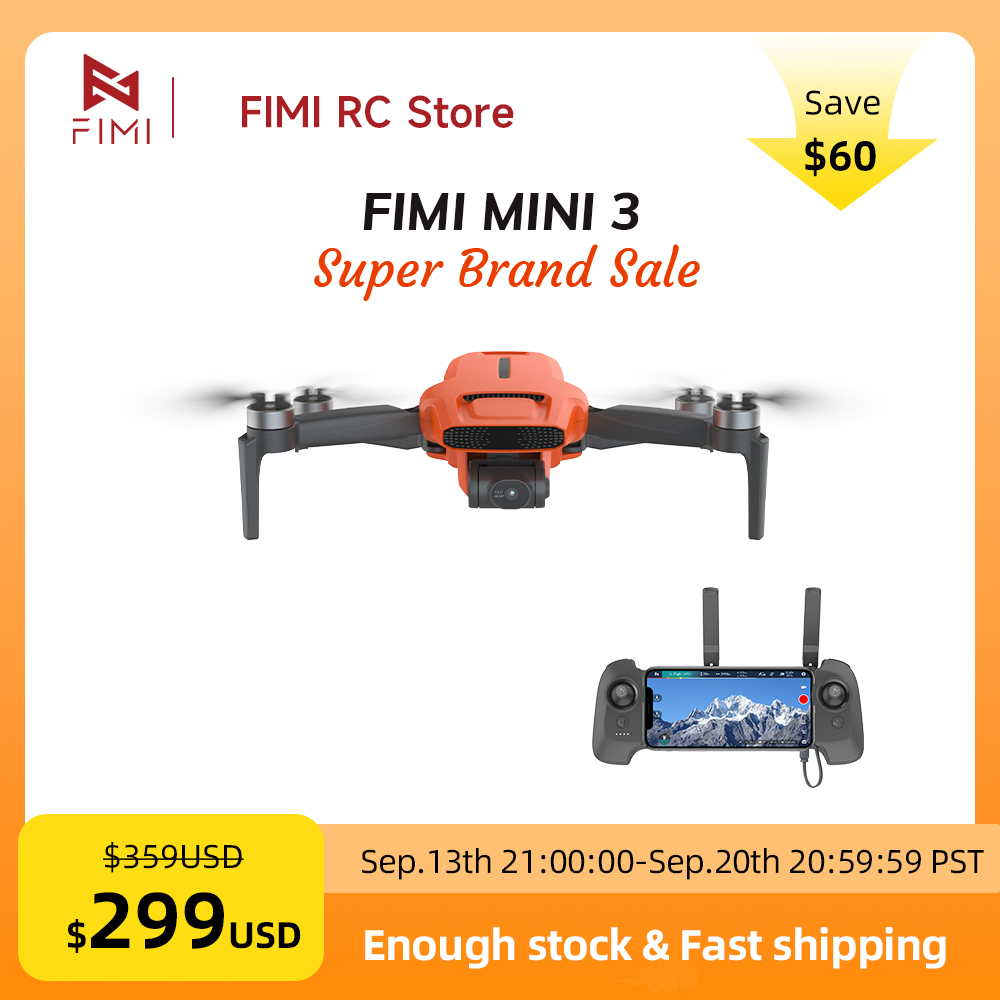 طائرة بدون طيار FIMI MINI 3 مع - مراجعة Drone Rc Gps وسعره