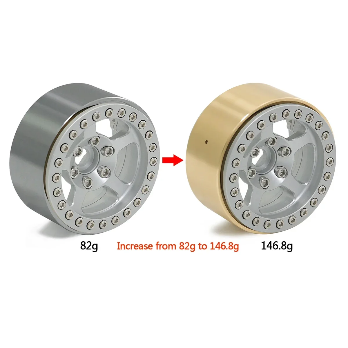 95 جرام نحاس 1.9 بوصة Beadlock - مراجعة Rc Rock Crawler وسعره